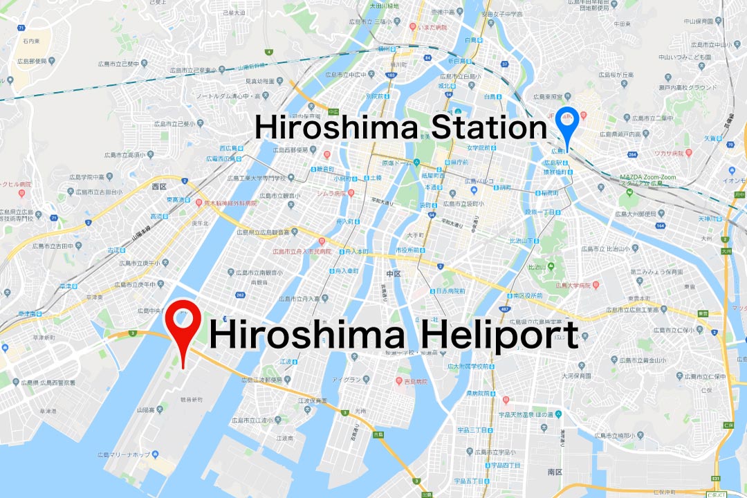 hiroshima_heliport access map