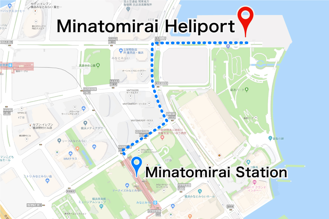 minatomirai_heliport access map