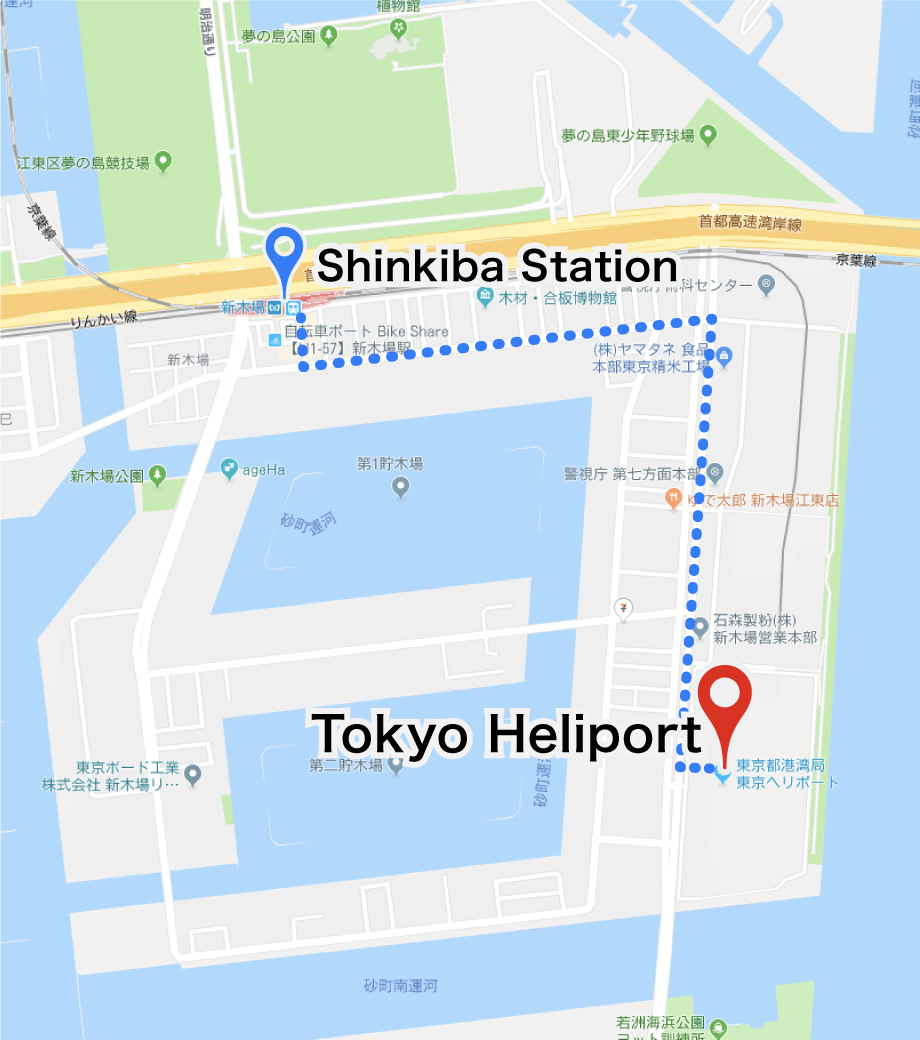 tokyo_heliport access map